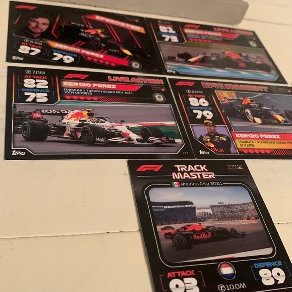 Sergio Perez Formula 1 Turbo Attax 2022 Mega Lot of 6 - Picture 3 of 6
